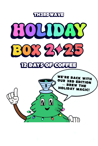 Th3rdwave. Holiday Box 2025. 12 days of coffee.